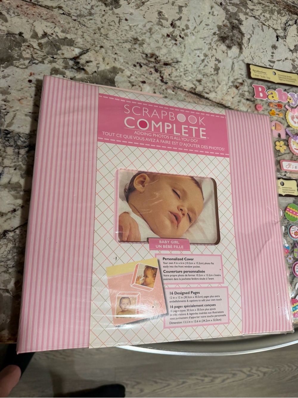 Tapestry By CR Gibson Complete Scrapbook  Album 12x12 Baby New